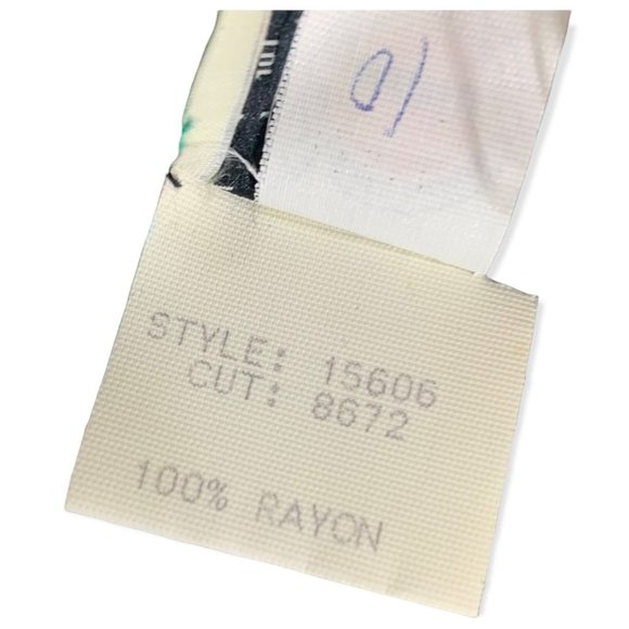 Vintage 90s Abstract Jungle Floral Print Skirt Set Medium - Picture 12 of 14